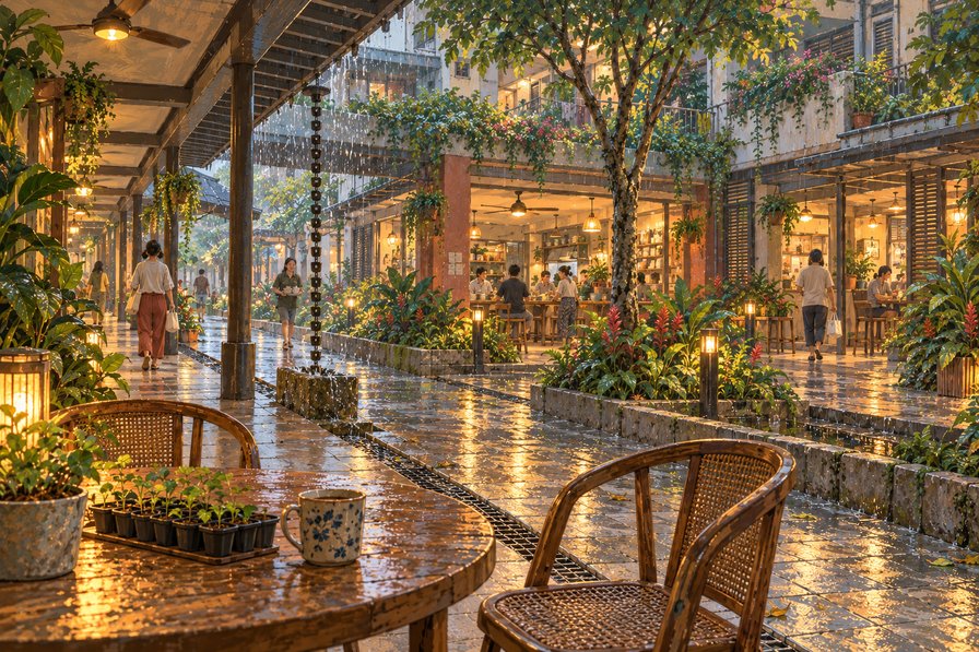 East India: A Place in the Rain